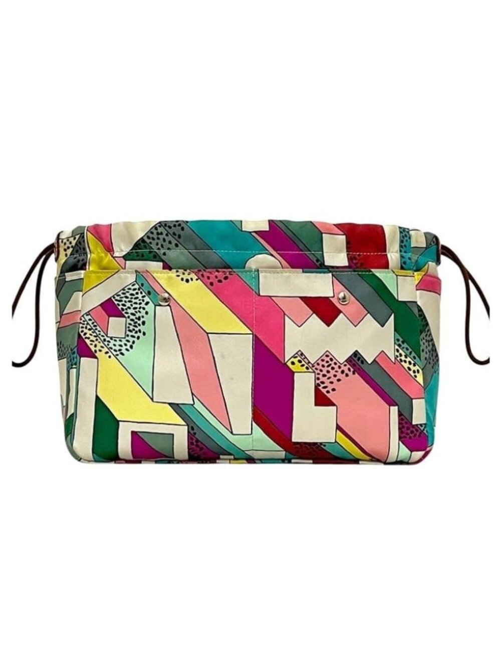 Hermes in Fourbi 25 Silk Barenia Multicolor Pouch